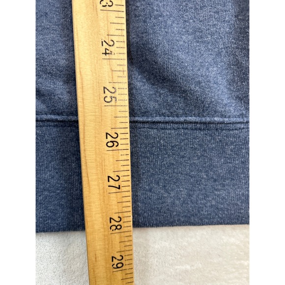 The North Face Hoodie Mens XXL Blue Neon Green Logo Pullover Sweatshirt - Picture 5 of 5